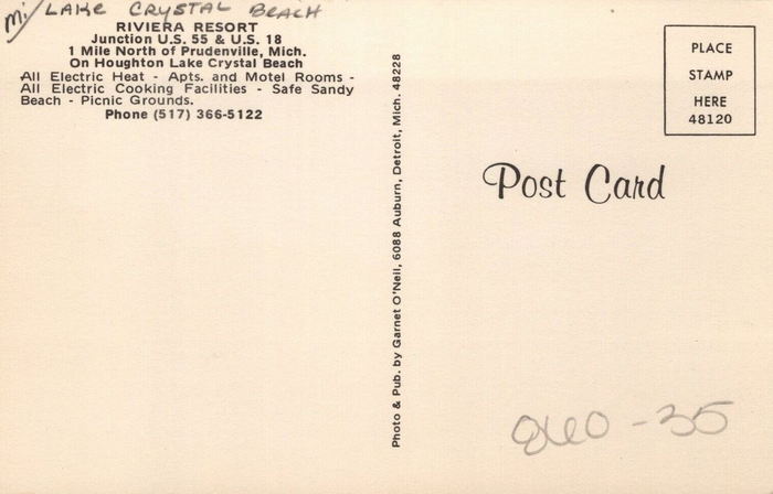 Cedar Oaks Resort (Riviera Resort) - Vintage Postcard (newer photo)
